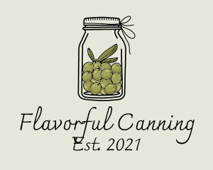 Green Olive Jar logo design