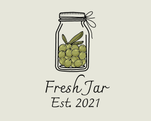 Green Olive Jar logo design