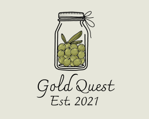 Green Olive Jar logo design