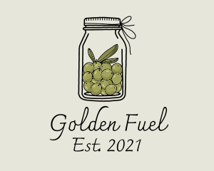 Green Olive Jar logo design