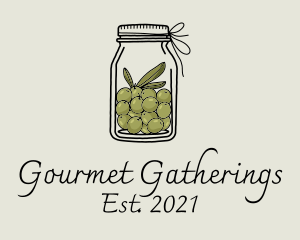 Green Olive Jar logo design