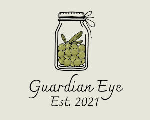 Green Olive Jar logo design