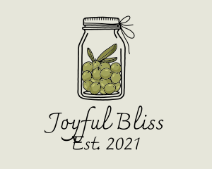 Green Olive Jar logo design