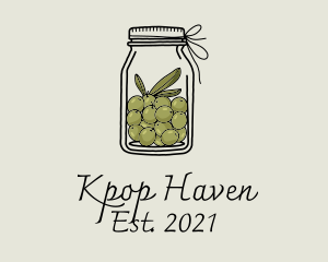 Green Olive Jar logo design