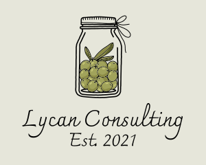 Green Olive Jar logo design