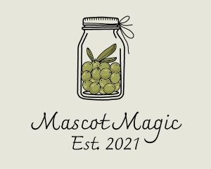 Green Olive Jar logo design