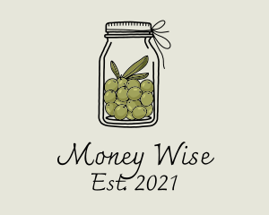 Green Olive Jar logo design