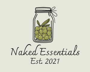 Green Olive Jar logo design