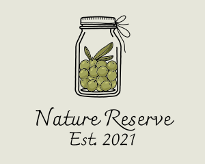 Green Olive Jar logo design