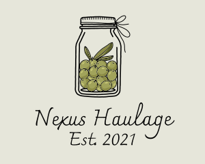 Green Olive Jar logo design