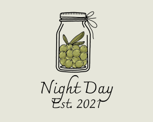 Green Olive Jar logo design