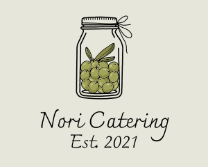 Green Olive Jar logo design