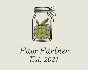 Green Olive Jar logo design