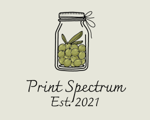 Green Olive Jar logo design