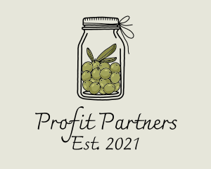 Green Olive Jar logo design