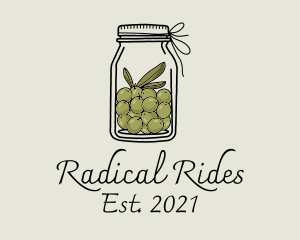 Green Olive Jar logo design