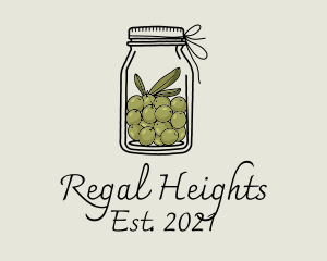 Green Olive Jar logo design