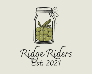 Green Olive Jar logo design