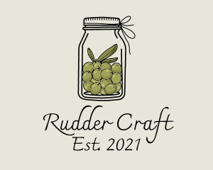 Green Olive Jar logo design