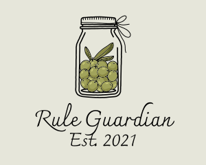 Green Olive Jar logo design