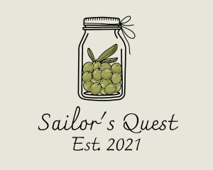 Green Olive Jar logo design