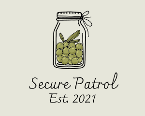 Green Olive Jar logo design