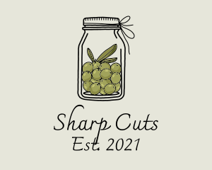 Green Olive Jar logo design