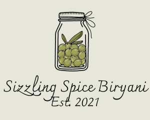 Green Olive Jar logo design