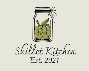 Green Olive Jar logo design