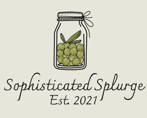 Green Olive Jar logo design