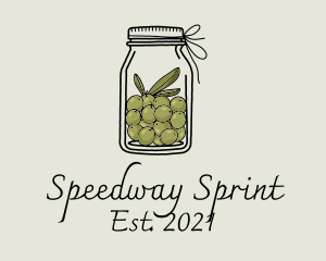 Green Olive Jar logo design