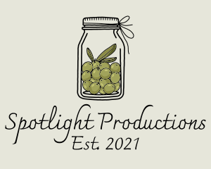 Green Olive Jar logo design