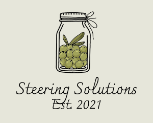 Green Olive Jar logo design