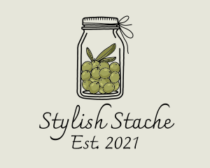 Green Olive Jar logo design