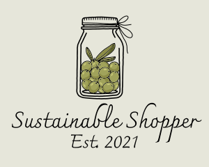 Green Olive Jar logo design