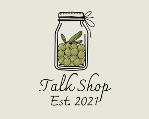 Green Olive Jar logo design