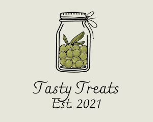 Green Olive Jar logo design