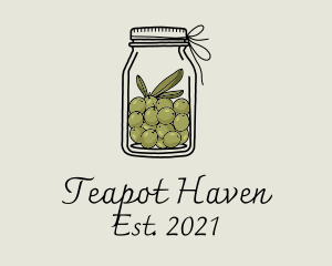 Green Olive Jar logo design