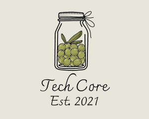 Green Olive Jar logo design