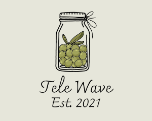 Green Olive Jar logo design