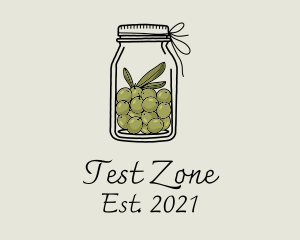 Green Olive Jar logo design