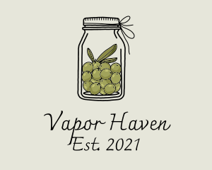 Green Olive Jar logo design