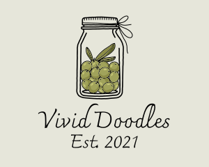 Green Olive Jar logo design