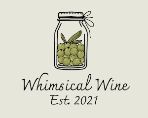 Green Olive Jar logo design