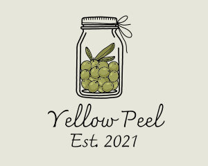 Green Olive Jar logo design