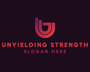 Digital Marketing Letter U logo design