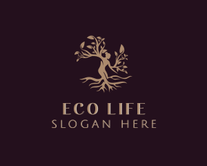 Environmental Woman Forestry logo design