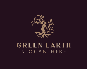 Environmental Woman Forestry logo design