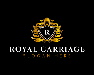 Royal Shield Crown logo design