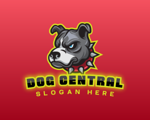 Pitbull Dog Gaming logo design